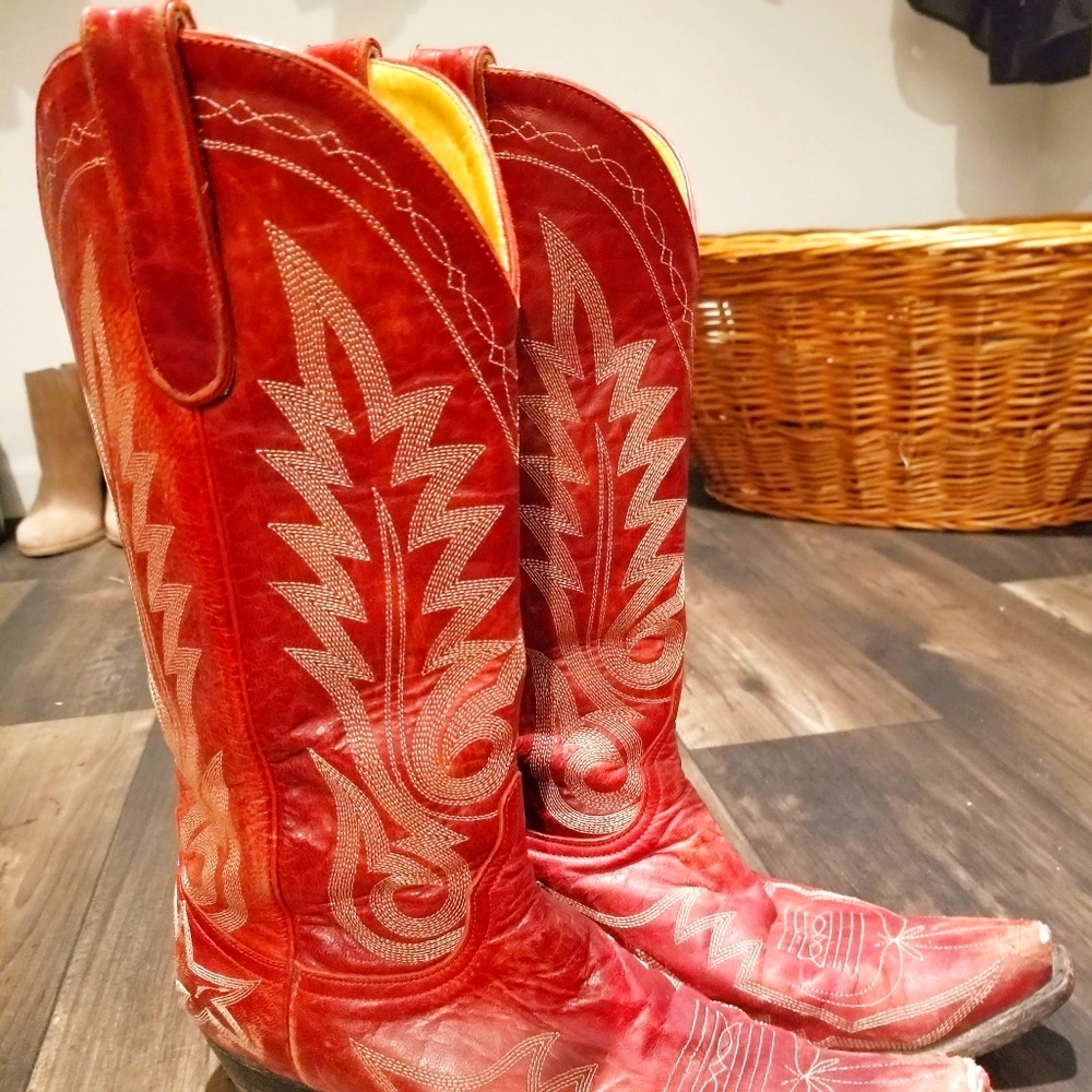Old Gringo red Nevada sz 9 women's boots